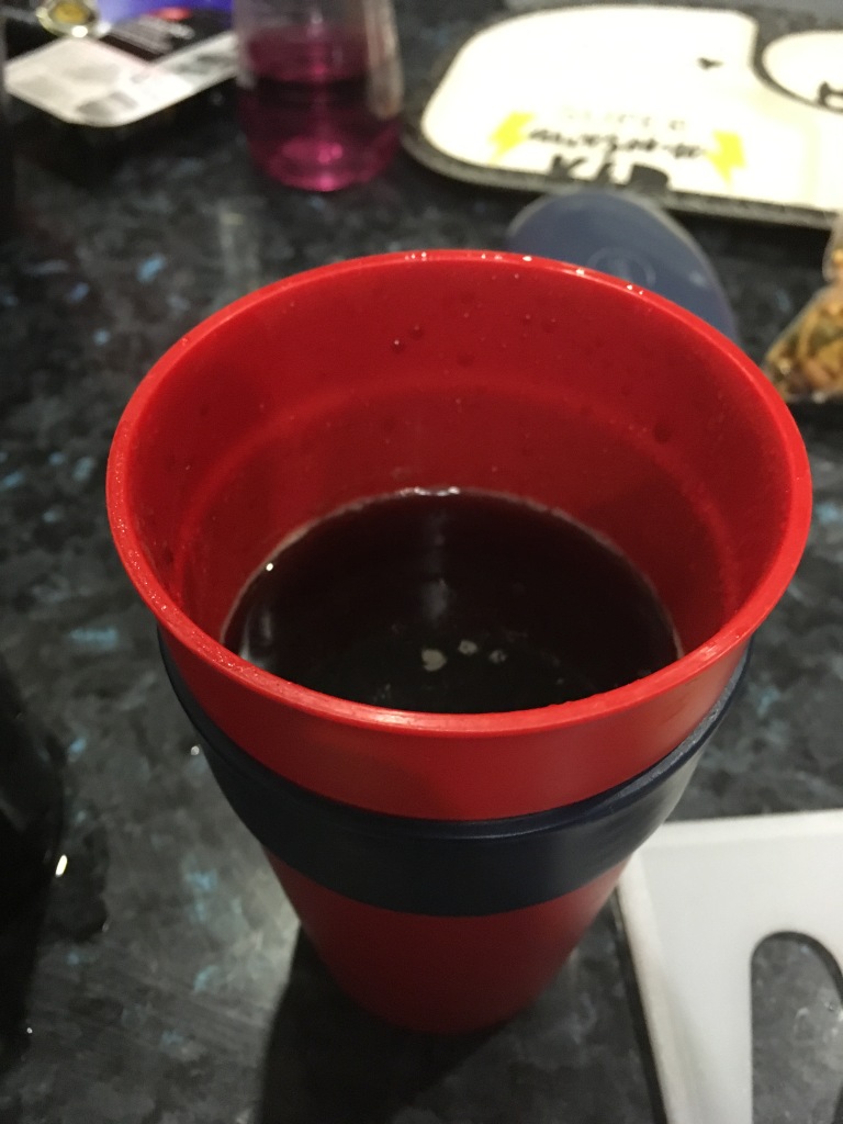 Black Coffee in a Red Keep Cup