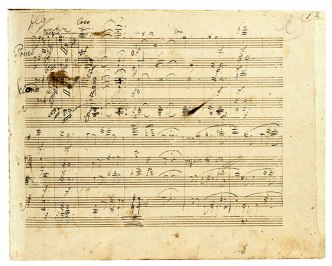 Manuscript for a Beethoven String Quartet